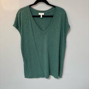Jessica Simpson Teal V-Neck Short Sleeve Top xxl
